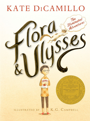 Flora and Ulysses: The Illuminated Adventures (A Middle-Grade Novel About a Cynical Girl and a Superhero Squirrel - For Kids Ages 8-12 in Grades 3-7) book cover by Kate DiCamillo