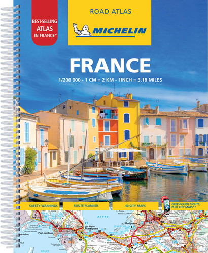 Michelin France Atlas Spiral (Atlas (Michelin)) book cover by Michelin