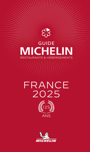 The MICHELIN GUIDE FRANCE 2025 book cover by Michelin