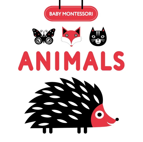 Baby Montessori Animals (High contrast chunky books) book cover by 
