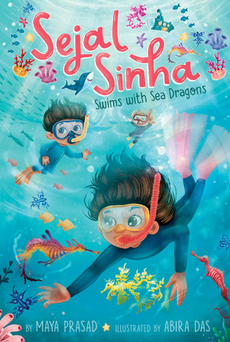 Sejal Sinha Swims with Sea Dragons (Sejal Sinha) book cover by Maya Prasad