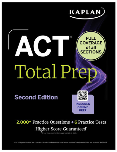 ACT Total Prep (Kaplan Test Prep) book cover by Kaplan Test Prep