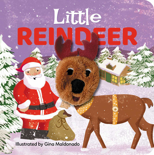 Little Reindeer: Finger Puppet Book: Board Book with Finger Puppet (My Little Finger Puppet Books) book cover by 