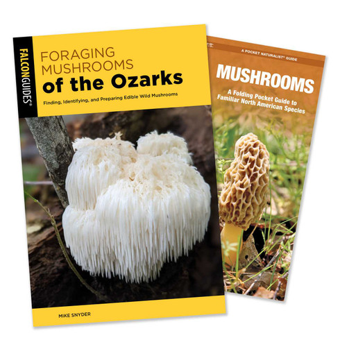 Foraging Mushrooms of the Ozarks Guidebook and Folding Pocket Guide Bundle: Finding, Identifying, and Preparing Edible Wild Mushrooms book cover by Mike Snyder, James Kavanagh