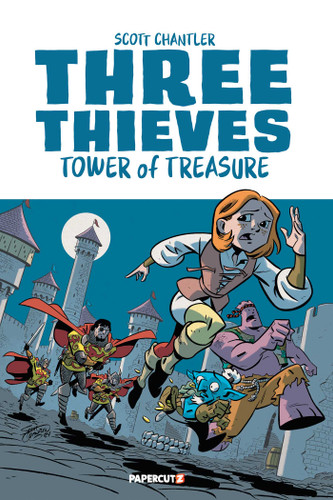 Three Thieves Vol. 1: Tower of Treasure (Three Thieves) book cover by Scott Chantler