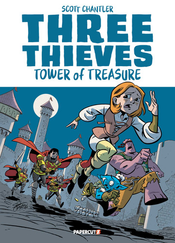Three Thieves Vol. 1: Tower of Treasure (Three Thieves) book cover by Scott Chantler