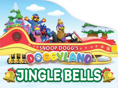 Snoop Dogg's Doggyland: Jingle Bells (A Doggyland Christmas and Holiday Shaped Board Book Gift for Kids) (Doggyland) book cover by Elijah Williams