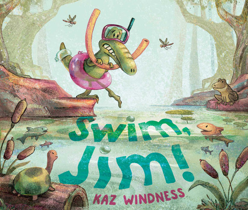 Swim, Jim! book cover by Kaz Windness