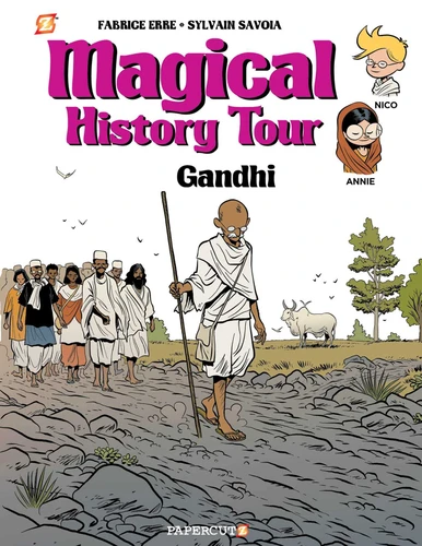 Magical History Tour Vol. 7: Gandhi: Gandhi (Magical History Tour) book cover by Fabrice Erre