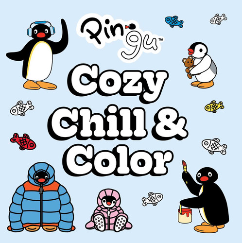 Pingu: Cozy Chill & Color book cover by Mattel