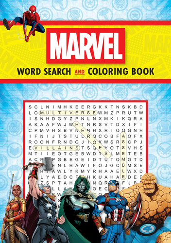 Marvel Word Search and Coloring Book (Coloring Book & Word Search) book cover by Editors of Thunder Bay Press