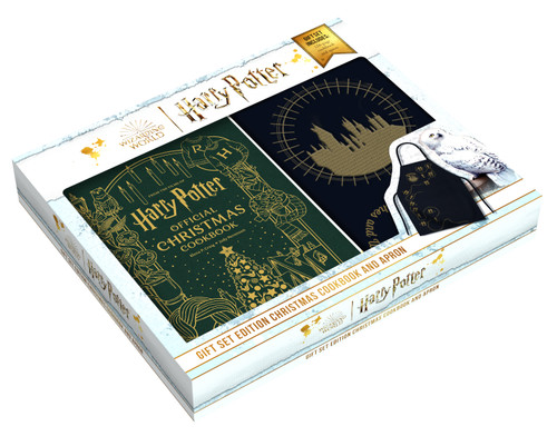 Harry Potter: Gift Set Edition Christmas Cookbook and Apron: Plus Exclusive Apron (Harry Potter) book cover by Jody Revenson, Elena Craig