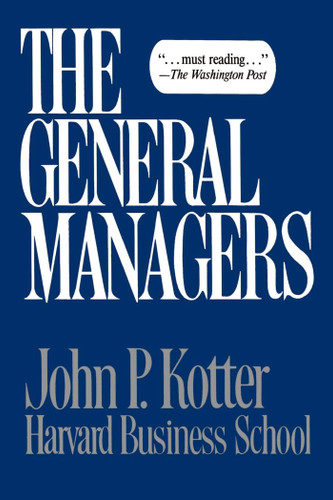 General Managers book cover by John P. Kotter