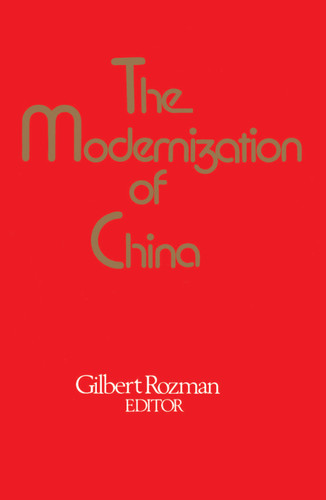 The Modernization of China book cover by Rozman