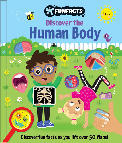 Discover the Human Body: Lift-the-Flap Book: Board Book with Over 50 Flaps to Lift! (FunFacts) book cover by 