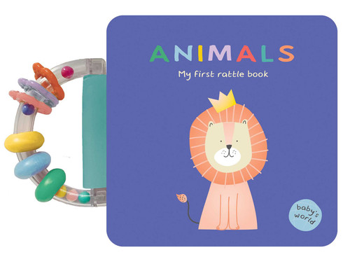 Animals: My First Rattle Book: Board book with rattle handle (Baby's World) book cover by 