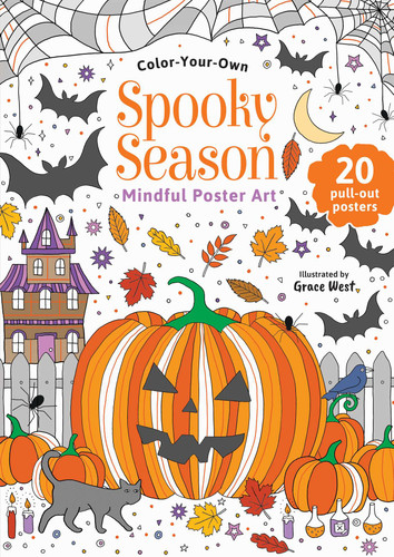 Spooky Season: Color-Your-Own Mindful Poster Art (Mindful Poster Art) book cover by 