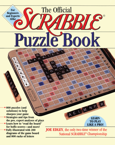 The Official Scrabble Puzzle Book book cover by Joe Edley