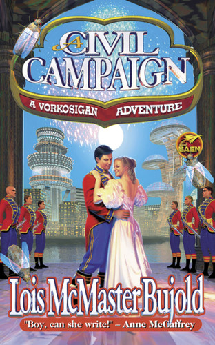 A Civil Campaign book cover by Lois McMaster Bujold