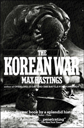 Korean War book cover by Max Hastings