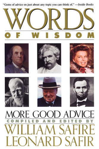 Words of Wisdom book cover by William Safire
