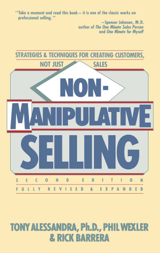 Non-Manipulative Selling book cover by Tony Alessandra