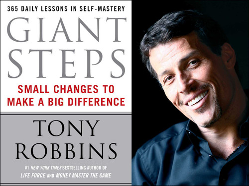Giant Steps: Small Changes to Make a Big Difference book cover by Tony Robbins