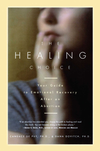 The Healing Choice: Your Guide to Emotional Recovery After an Abortion book cover by Dana Dovitch, Candace De puy