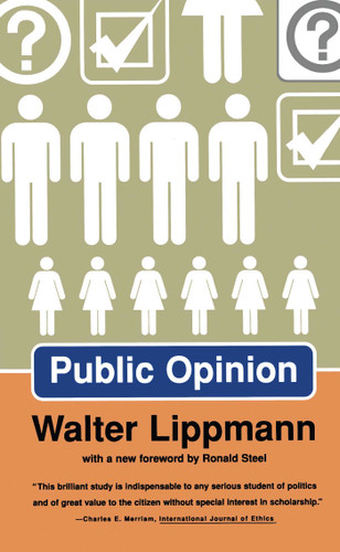 Public Opinion book cover by Walter Lippmann