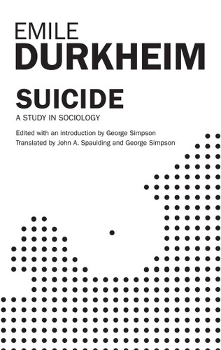 Suicide book cover by John A. Spaulding, George Simpson, Emile Durkheim