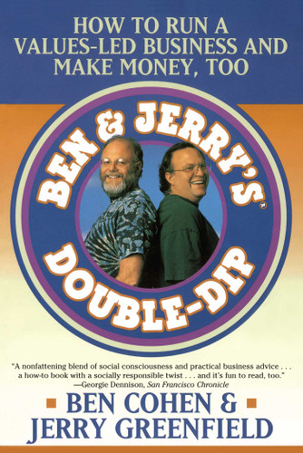 Ben Jerry's Double Dip: How to Run a Values Led Business and Make Money Too book cover by Jerry Greenfield, Ben Cohen