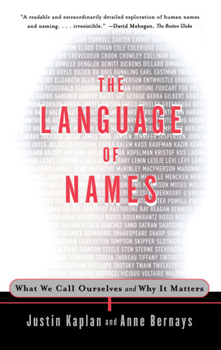 The Language of Names: What We Call Ourselves and Why It Matters book cover by Justin Kaplan, Anne Bernays