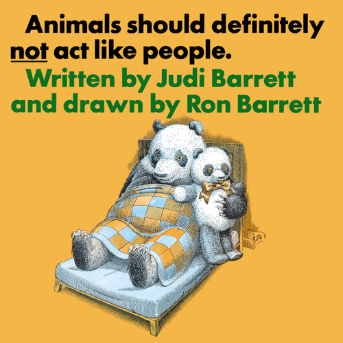 Animals Should Definitely Not Act Like People book cover by Judi Barrett