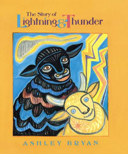 The Story of Lightning and Thunder book cover by Ashley Bryan
