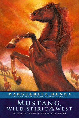 Mustang: Wild Spirit of the West book cover by Marguerite Henry