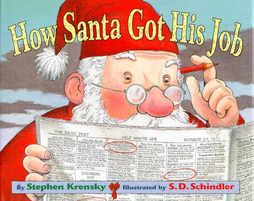 How Santa Got His Job book cover by Stephen Krensky