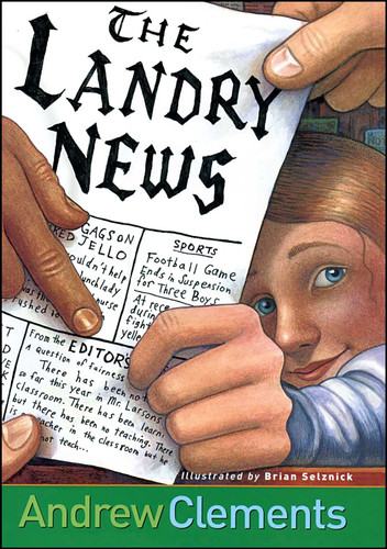 Landry News book cover by Andrew Clements