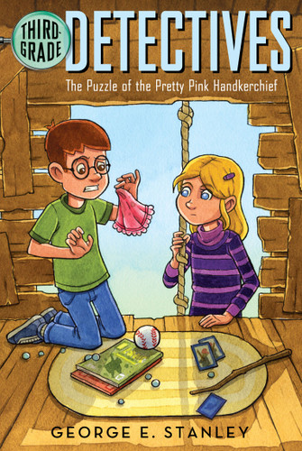 The Puzzle of the Pretty Pink Handkerchief (Third-Grade Detectives) book cover by George E. Stanley