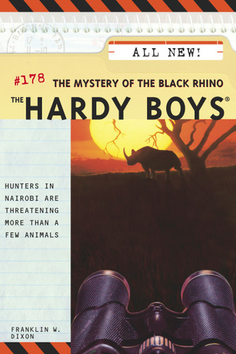 The Mystery of the Black Rhino (Hardy Boys) book cover by Franklin W. Dixon