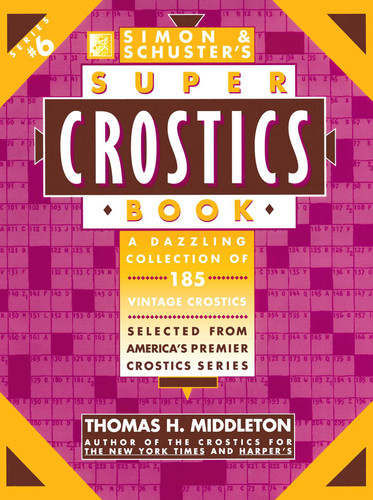 Simon & Schuster Super Crostics Book #6 book cover by 