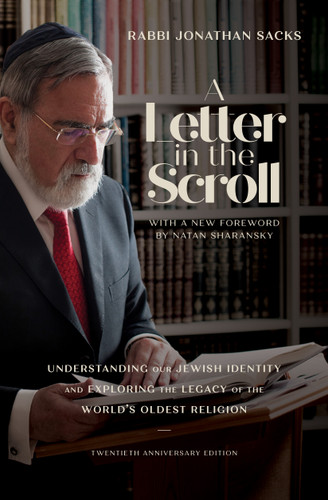 A Letter in the Scroll: Understanding Our Jewish Identity and Exploring the Legacy of the World's Oldest Religion book cover by Rabbi Jonathan Sacks