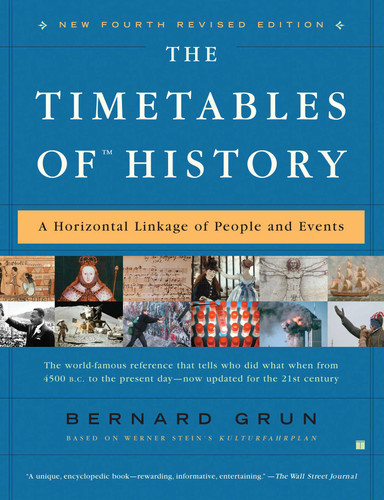 The Timetables of History: A Horizontal Linkage of People and Events book cover by Bernard Grun, Eva Simpson