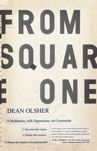 From Square One: A Meditation, with Digressions, on Crosswords book cover by Dean Olsher