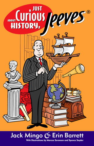 Just Curious About History, Jeeves book cover by Erin Barrett, Jack Mingo