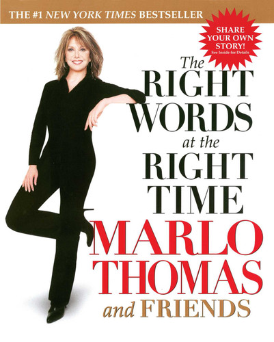 The Right Words at the Right Time book cover by Marlo Thomas