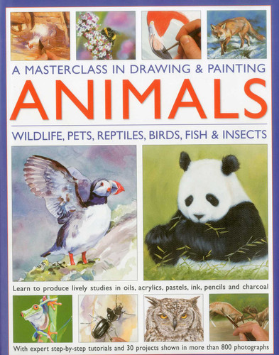 A Masterclass in Drawing and Painting Animals: Wildlife, pets, reptiles, birds, fish and insects book cover by Jonathan Truss, Sarah Hoggett