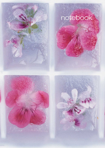 Lined Notebook: Frosted Petal: A 128-page fine-lined notebook book cover by Peony Press