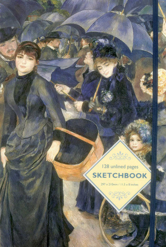 Sketchbook: The Umbrellas (Renoir): 128-Page Unlined Pages book cover by Peony Press