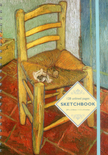 Sketchbook: Vincent's Chair (Vincent Van Gogh): 128-Page Unlined Pages book cover by Peony Press