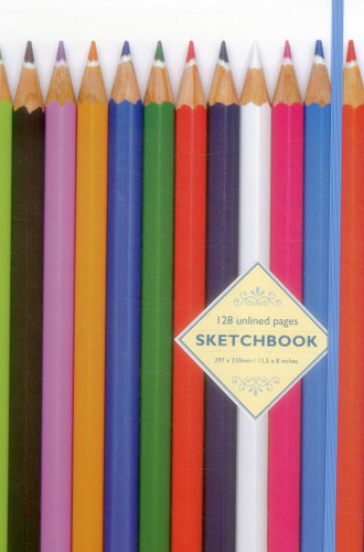 Sketchbook: Pencils: 128-Page Unlined Pages book cover by Peony Press